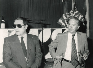 1982_08_21 Musicarchitettura Canada '82 - Cerimonia d'inaugurazione del Festival - l'assessore Carlo Iannini e l'ambasciatore del Canada a Roma Ghislain Hardy ann 1463 inv 1116 vol 6.tif