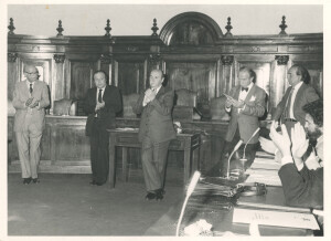 1982 Musicarchitettura '82 - La presentazione al Sindaco di una compagnia di ballo del Canada - Gruppo E miscellanee ann NN inv 1558 vol 8.tif