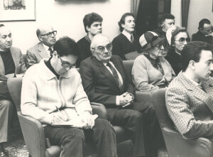 1983_12_08 Trio di Giovani  (Maurizio Daffunchio; Oreste De Tommaso; Carlo Benedetti) e Giuseppe Scotese in occasione del 50° anniversario della morte di Barattelli - Tavola rotonda ann 1627 inv 1884 vol 11.tif