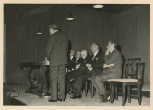 1970_10_24 Presentazione 25ma Stagione; in foto Carloni, Petrassi, Gatti e Autorità ann NN inv 229 vol 2.tif