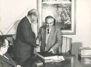 1984_07_04 Musicarchitettura RDT '84 - Visita del ministro Hoffmann al sindaco De Rubeis ann NN inv 2069 vol 12.tif