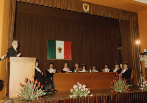 1985_03_13 Conferimento Laurea Honoris Causa al Maestro Goffredo Petrassi - Aula Magna dell'Università degli Studi dell'Aquila ann NN inv 2234 vol 13.tif